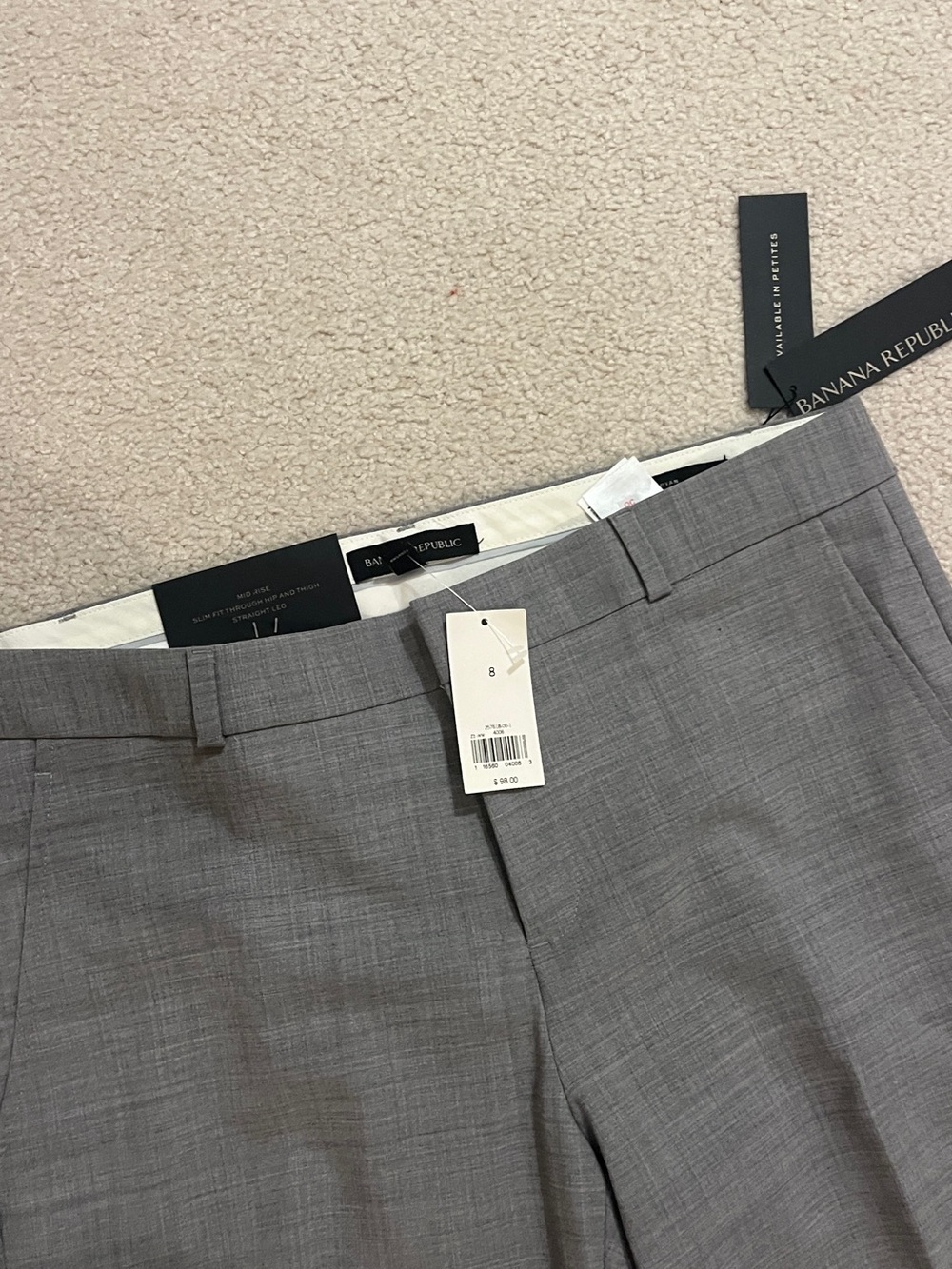 Banana Republic Women's Gray Tailored Dress Pants - Picture 2 of 5